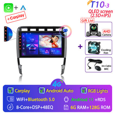 Develuck pentru Porsche Cayenne 2002-2010 Android 11 Radio auto Multimedia Player video Navigație GPS Carplay stereo DVD difuzoare