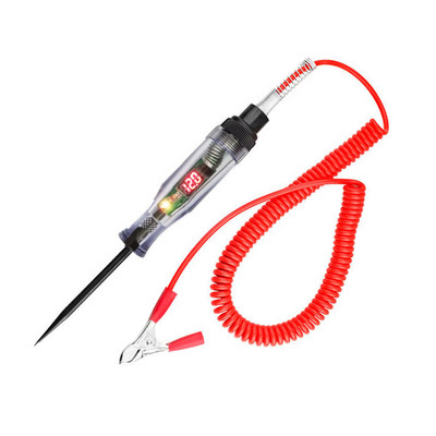 3-48 V DC Car Truck Voltage Circuit Tester Digital Display Long Probe Pen Light Bulb Automobile Diagnostic Tools Auto Repair
