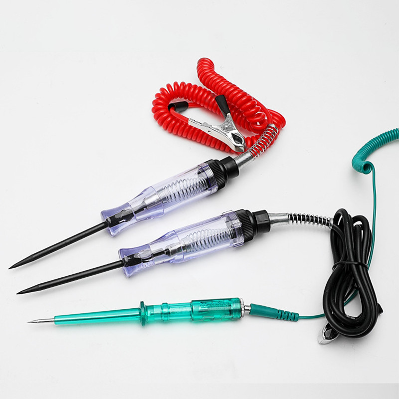 6V-24V automobilių grandinės įtampos testeris universalus bandymo rašiklis automobilinis sunkvežimis motociklas nuolatinės srovės grandinės testeris automobilio tikrinimo įrankis