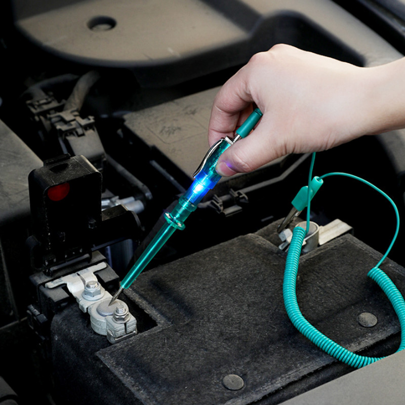 6V-24V automobilių grandinės įtampos testeris universalus bandymo rašiklis automobilinis sunkvežimis motociklas nuolatinės srovės grandinės testeris automobilio tikrinimo įrankis