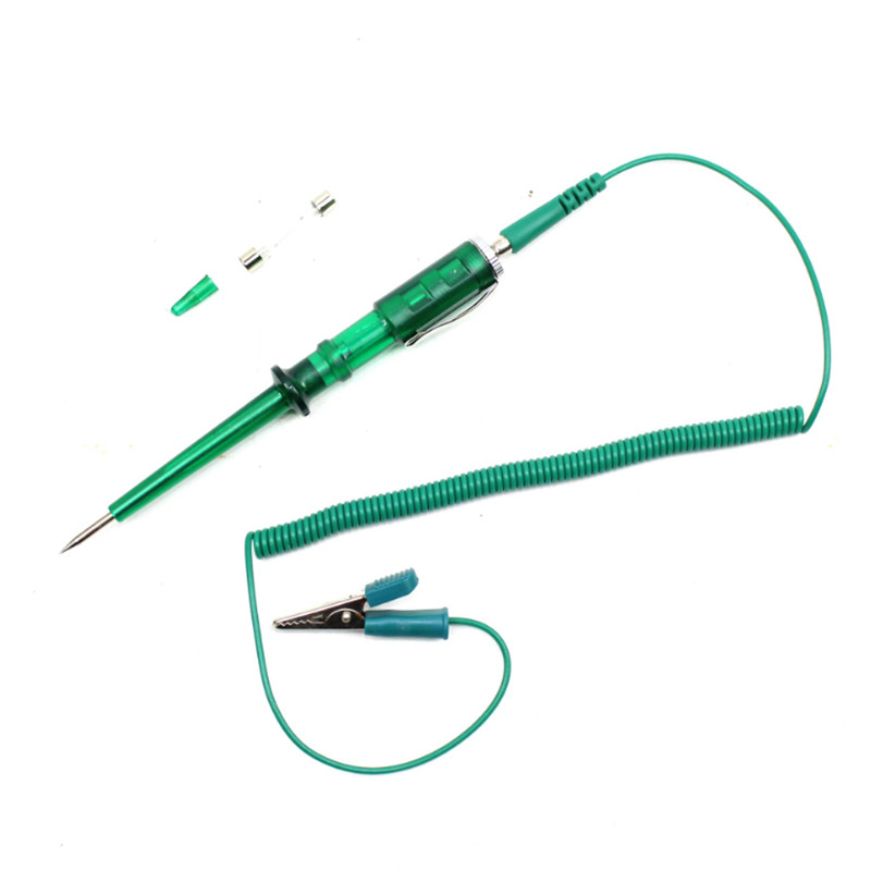 6V-24V automobilių grandinės įtampos testeris universalus bandymo rašiklis automobilinis sunkvežimis motociklas nuolatinės srovės grandinės testeris automobilio tikrinimo įrankis