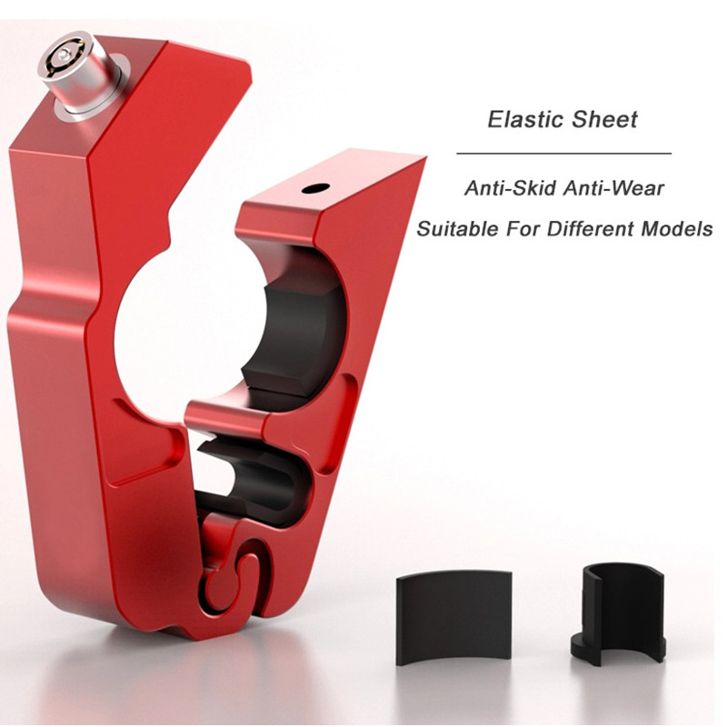 Universalus motociklo vairo saugos užraktas paspirtukas stabdys droselio rankena Apsauga nuo vagystės Apsaugos spynos aliuminio lydinio