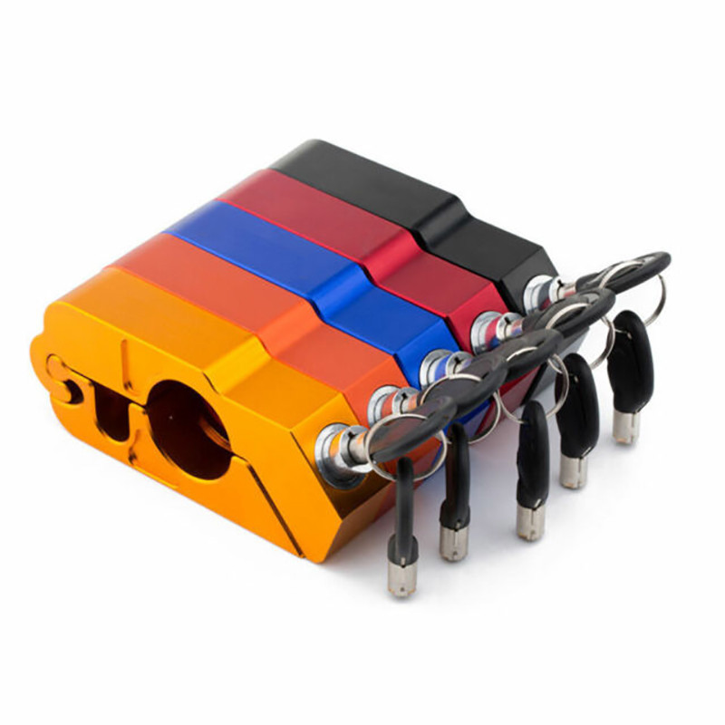 Universalus motociklo vairo saugos užraktas paspirtukas stabdys droselio rankena Apsauga nuo vagystės Apsaugos spynos aliuminio lydinio