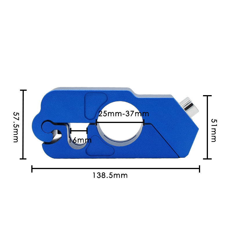 Universalus motociklo vairo saugos užraktas paspirtukas stabdys droselio rankena Apsauga nuo vagystės Apsaugos spynos aliuminio lydinio