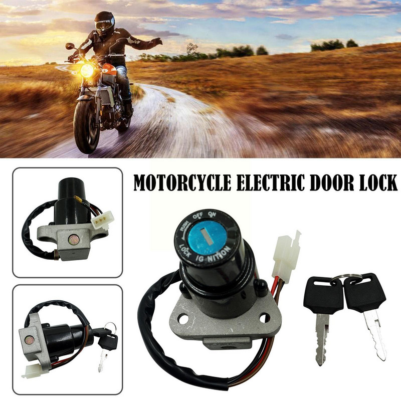 Comutator universal de aprindere pentru motocicletă, cheie, încuietoare electrică a ușii, potrivită pentru YAMAHA DT125 TW225 ATV Moto accesorii cu M0U1