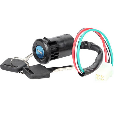 Universaalne 4 juhtmega 2 süüte S käivituslüliti ukseluku mootorratta tarvikud ATV Go Kart skrambleeriva mootorratta X8t3 jaoks