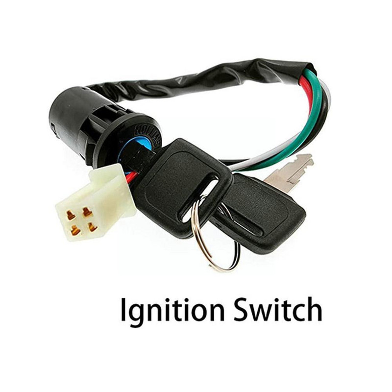 Universaalne 4 juhtmega 2 süüte S käivituslüliti ukseluku mootorratta tarvikud ATV Go Kart skrambleeriva mootorratta X8t3 jaoks