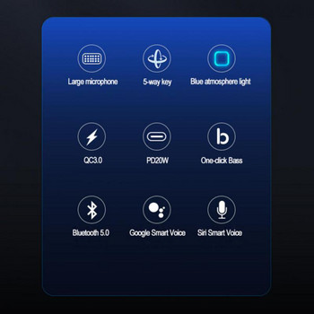Αυτοκίνητο Handsfree Bluetooth 5.0 FM Πομπός Ασύρματο Handsfree Δέκτης ήχου Αυτοκινήτου MP3 Player Γρήγορος φορτιστής Αξεσουάρ αυτοκινήτου