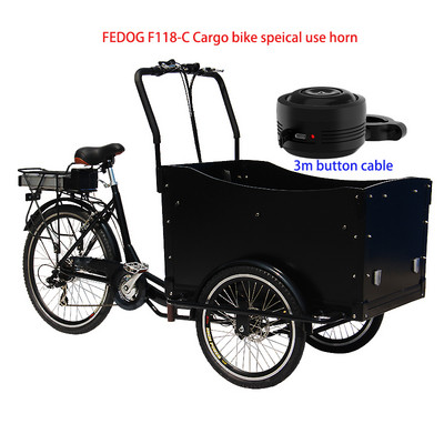 FEDOG Cargo Bike Horn Cargo Bike Bell Horn Bell Електрически акумулаторен звънец Електрически клаксон Супер силен клаксон USB Bell Horn 3M кабел