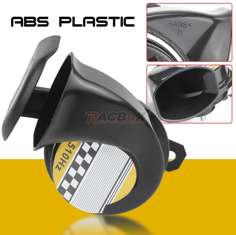 10DB claxon motocicletă 12V mașină barcă motocicletă impermeabilă tare melc claxon aer sirenă neagră motocicletă tare universală