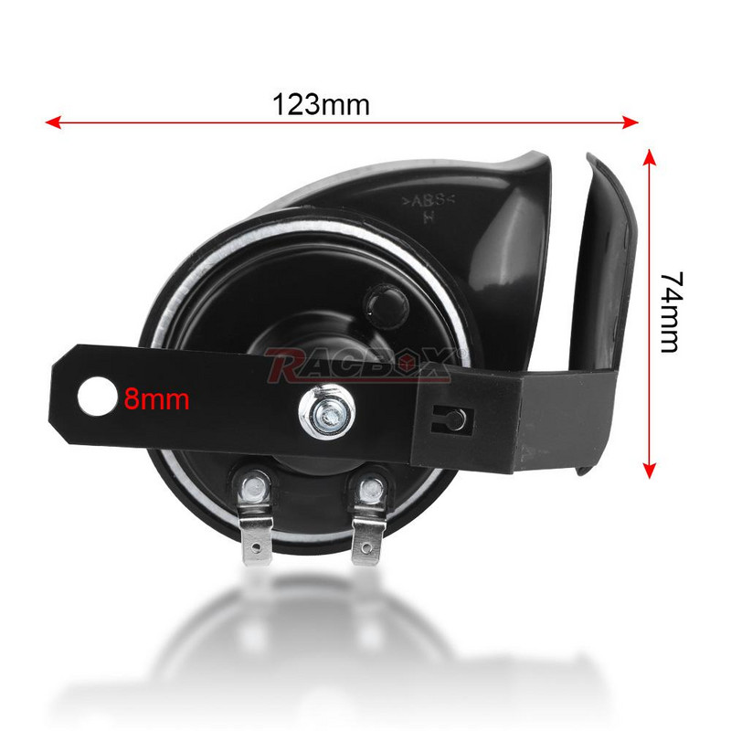 10DB claxon motocicletă 12V mașină barcă motocicletă impermeabilă tare melc claxon aer sirenă neagră motocicletă tare universală