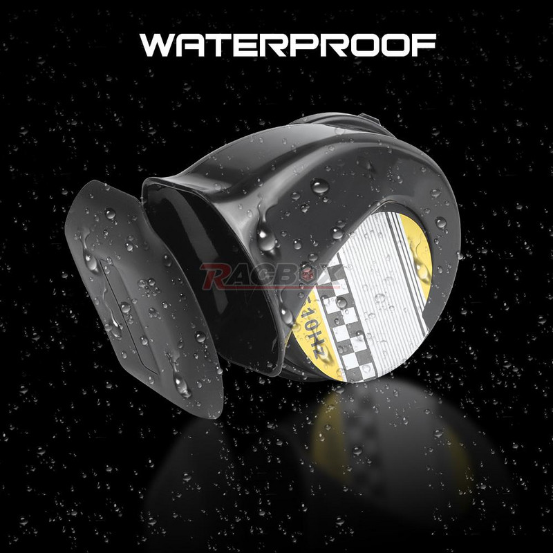 10DB claxon motocicletă 12V mașină barcă motocicletă impermeabilă tare melc claxon aer sirenă neagră motocicletă tare universală