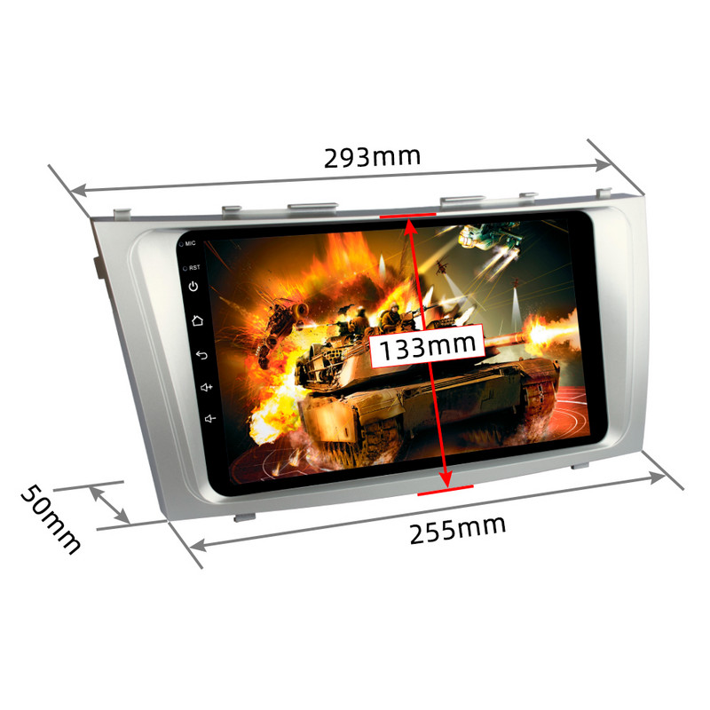 X-REAKO 9''Inch Carplay Android 11 Car Multimedia Player Mirror Link Bluetooth GPS Navigation WIFI pentru Toyota Camry 2006-2011