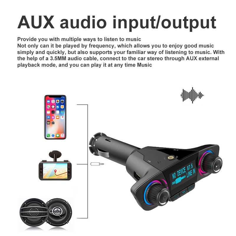 Încărcător pentru mașină Player MP3 Receptor fără fir U Disk Player MP3 pentru mașină Adaptor pentru încărcător pentru brichetă auto BT06 Accesorii auto