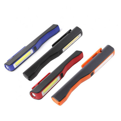 55% Hot Sales!!! Portable Pen Shape COB LED Flashlight USB Rechargeable Magnetic Work Light Lamp