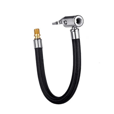 Autorehvi täitevooliku jaoks Täispuhutav õhupumba pikendustoru adapter Keerduv rehviühendus lukustusõhupadrun Auto remonditööriist