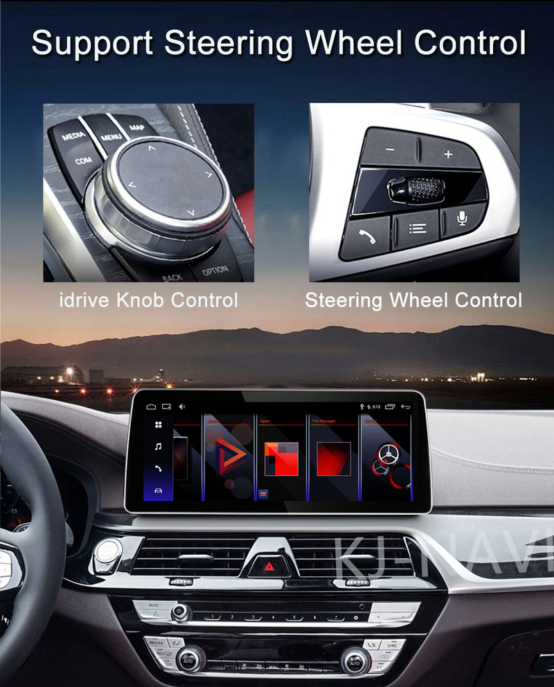 ID 8 Android 12, skirtas BMW X3 F25 / X4 F26 CIC NBT sistema 10,25" 1280*480P automobilio monitorius IPS ekranas Carplay + Auto