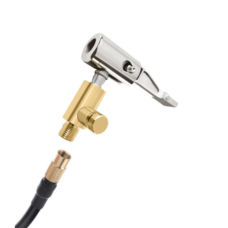 Zračna pumpa za napuhavanje automobilskih guma, stezna glava, kompresor, prijenosna pumpa za napuhavanje guma s konektorom za ispuštanje zraka za crijevo, alati za popravak guma