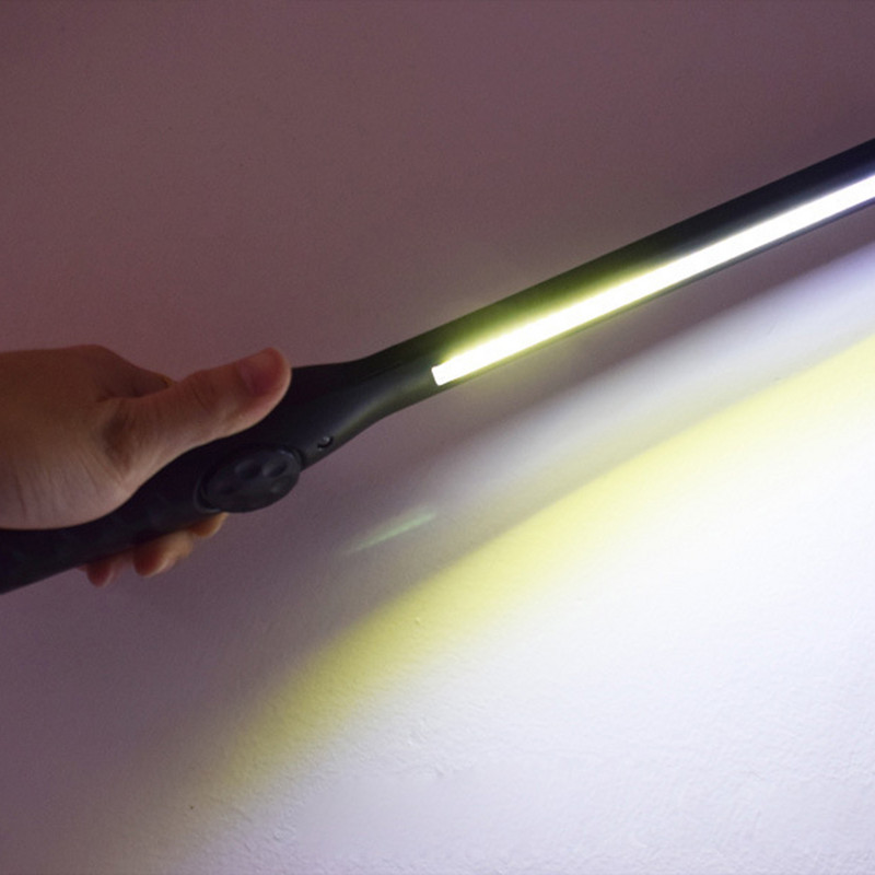 180 laipsnių sukimasis COB LED ryškus žibintuvėlis darbinis žibintas žibintuvėlis su kabliu USB įkraunamas automobilių transporto priemonės tikrinimo įrankiai