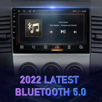 2 Din Android 11 Ραδιόφωνο αυτοκινήτου Πολυμέσα αναπαραγωγής βίντεο για MAZDA 5 Mazda5 2005-2010 Πλοήγηση GPS 4G+WIFI Carplay Head Unit Stereo