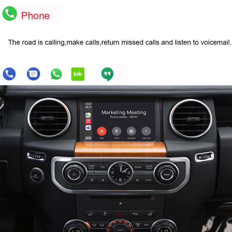 Za Apple Wireless Carplay Za Land Rover/Jaguar/Range Rover/Evoque/Discovery Android Auto Ai Box Multimedija USB Navigacija DSP