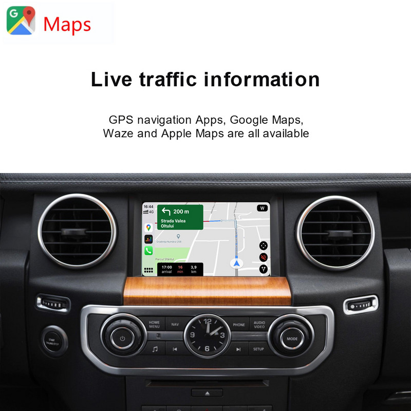 Za Apple Wireless Carplay Za Land Rover/Jaguar/Range Rover/Evoque/Discovery Android Auto Ai Box Multimedija USB Navigacija DSP