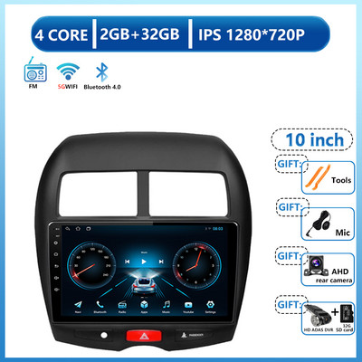 Za Mitsubishi ASX 1 2010 2011 - 2016 C4 Peugeot 4008 Android 13 Auto radio Multimedija Video Player Navigacija GPS BT 4G Lte FM