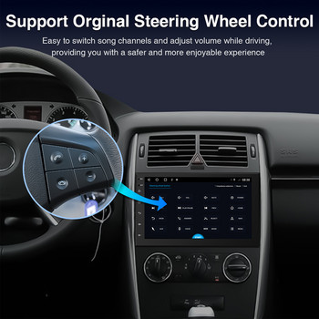 GRANDnavi 2 Din Android Ραδιόφωνο αυτοκινήτου GPS Συσκευή αναπαραγωγής βίντεο πολυμέσων 2.5D Πλοήγηση Bluetooth Αυτόματο ραδιόφωνο για VW Toyota Nissan Hyundai
