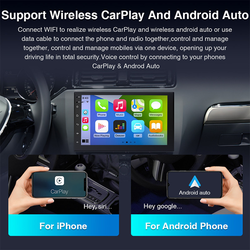 GRANDnavi 2 Din Android auto radio GPS multimedijski video player 2.5D navigacija Bluetooth auto radio za VW Toyota Nissan Hyundai