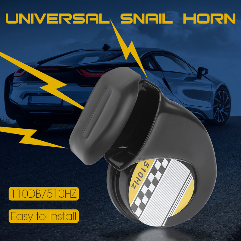 DERI Univerzalna motociklistička sirena 110dB 12V DC Automobilski čamac Vodootporna puževa zračna sirena za automobile Kamion Motociklistička oprema