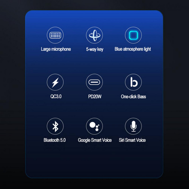 FM adó autós Bluetooth 5.0 vezeték nélküli kihangosító audio vevő autós MP3 lejátszó PD20W QC3.0 3.1A 2USB gyorstöltő autós töltő