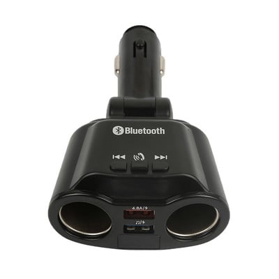 Automobilski Bluetooth 5.0 odašiljač 5v2.1A Dvostruki USB LED zaslon Višenamjenski auto punjač Handsfree UDisk Reprodukcija glazbe Upaljač