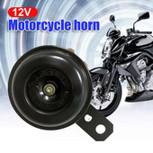 Kit claxon motociclete 12V claxon electric impermeabil pentru scuter biciclete claxon rotund rezistent la apă, semnal de difuzoare pentru motocicletă