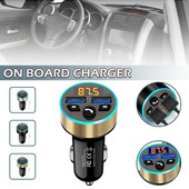 1 buc. Transmițător FM fără fir Mâini libere Kit auto Dual USB Încărcător rapid Radio MP3 Player Receptor audio fără fir Piesa auto