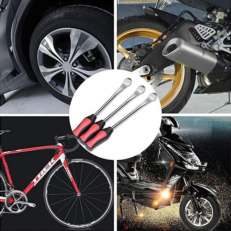 Gumiabroncs-javító szerszámok Motorkerékpár gumiabroncs-karkészlet autókhoz Rozsdaálló, időjárásálló kárpiteltávolító szerszám terepjárókhoz ATV-khez
