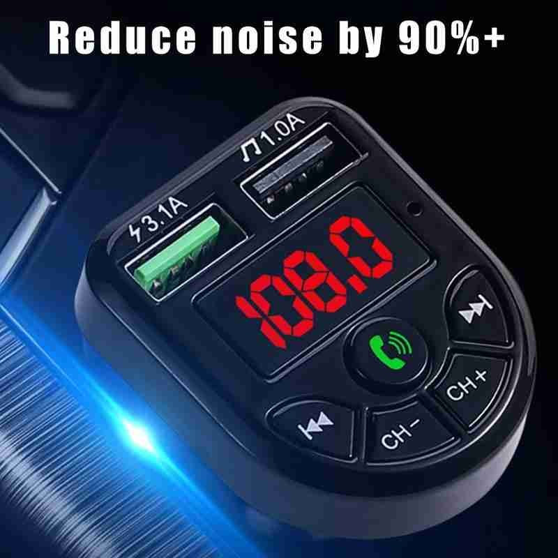 Transmițător FM auto Adaptor Bluetooth Modulator FM Accesorii auto Încărcător rapid Dual USB Handfree bluetooth coche