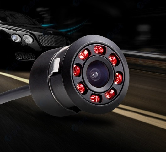 Hippcron automobilio galinio vaizdo kamera 4 LED naktinio matymo atbulinės eigos automatinis parkavimosi monitorius CCD atsparus vandeniui 170 laipsnių HD vaizdo įrašas