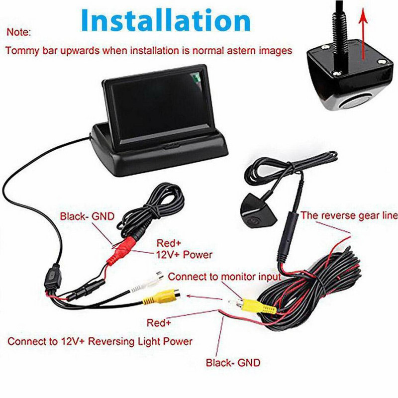 360° reguleeritav esi-/tagakaamera, OEM-i ministiilis kalasilm-objektiiv, külg-/tahavaatekaamera öönägemine veekindel