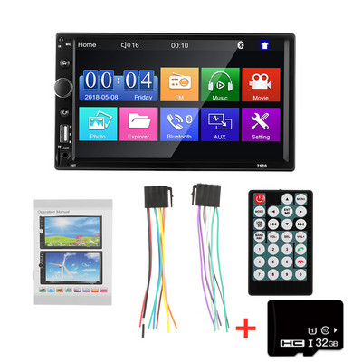 Stereo auto 2 din 2 DIN 7 inchi Radio auto Multimedia Player MP5 Bluetooth USB TF AUX-in Receptor radio multimedia Transmițător FM