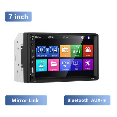 Stereo auto 2 din 2 DIN 7 inchi Radio auto Multimedia Player MP5 Bluetooth USB TF AUX-in Receptor radio multimedia Transmițător FM
