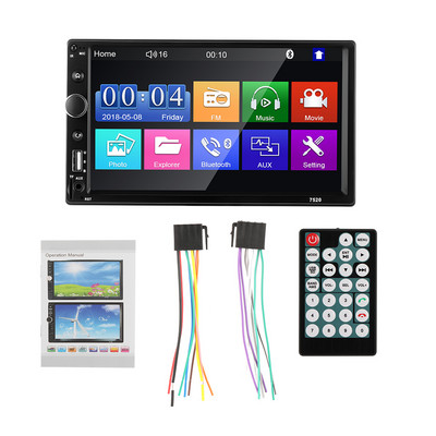 Stereo auto 2 din 2 DIN 7 inchi Radio auto Multimedia Player MP5 Bluetooth USB TF AUX-in Receptor radio multimedia Transmițător FM