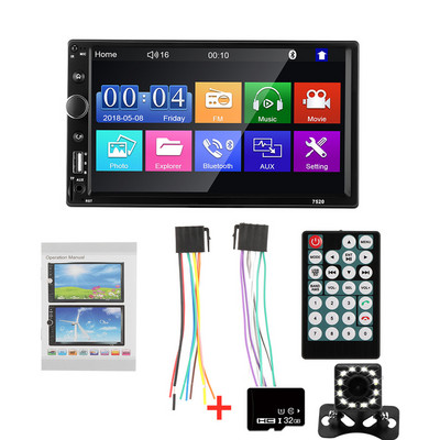Stereo auto 2 din 2 DIN 7 inchi Radio auto Multimedia Player MP5 Bluetooth USB TF AUX-in Receptor radio multimedia Transmițător FM