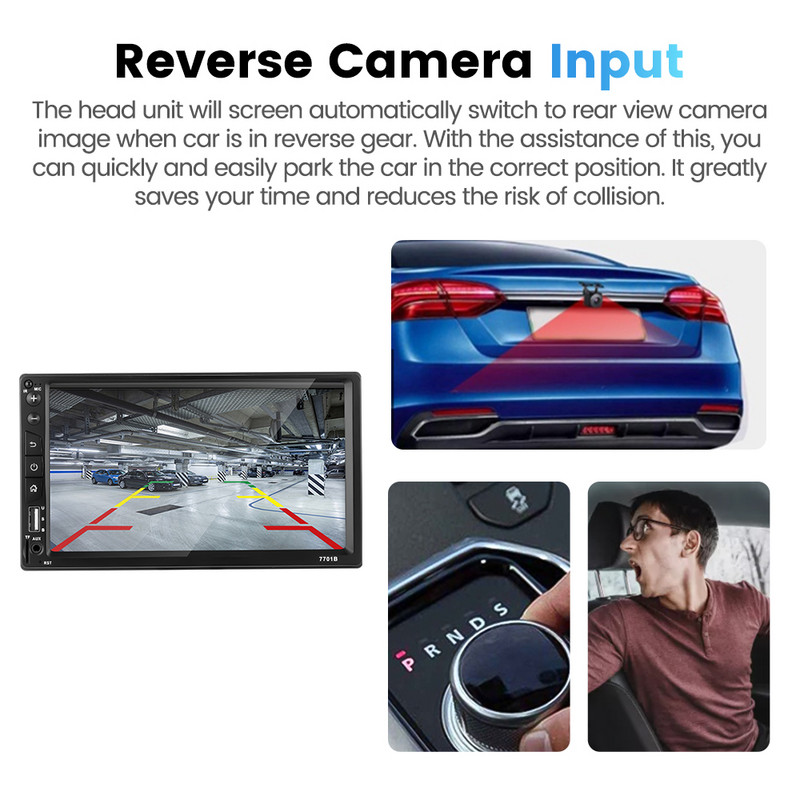 Stereo auto 2 din 2 DIN 7 inchi Radio auto Multimedia Player MP5 Bluetooth USB TF AUX-in Receptor radio multimedia Transmițător FM