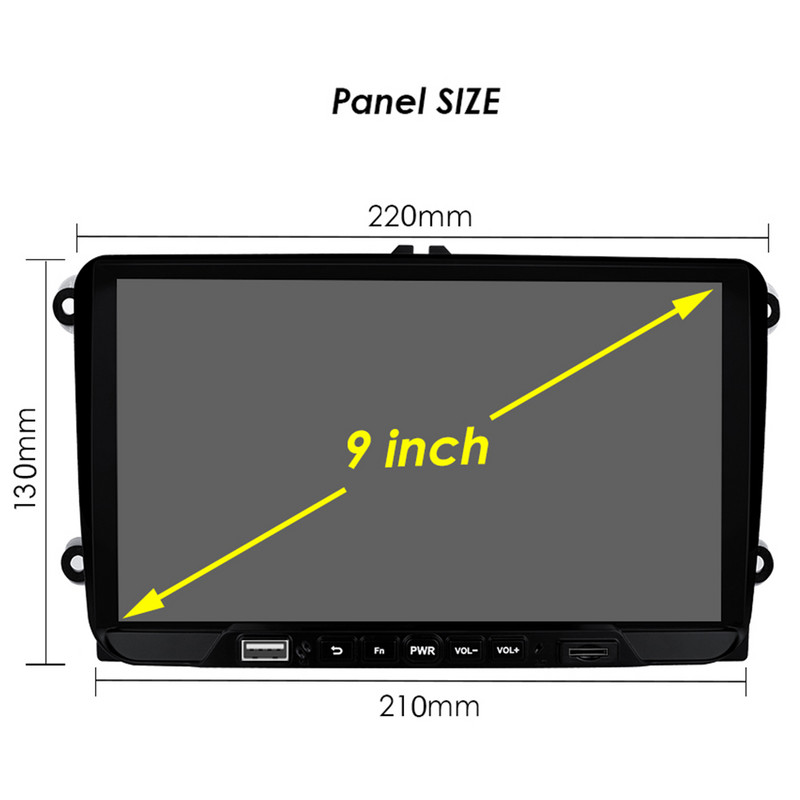 4G 64G Carplay 2 Din Android autórádiós GPS Volkswagen VW Passat B6 B7 CC Tiguan Touran GOLF POLO Seat Multimedia Autoradio készülékhez