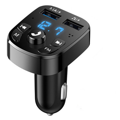 Bluetooth FM adó autós töltő Audio Dual USB autós MP3 lejátszó autorádió kihangosító töltő 3.1A gyorstöltő