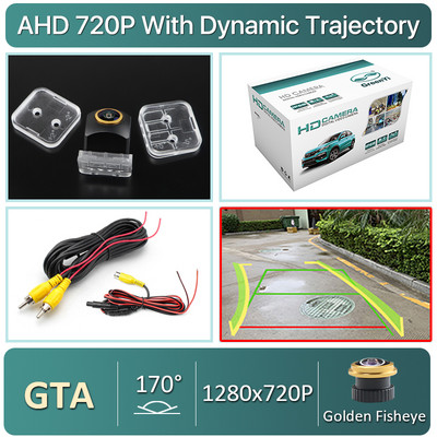 GreenYi 170° AHD 1080P jármű tolatókamera éjszakai látás hátrameneti tolatás 4 tűs járműparkoló AHD minden autóhoz