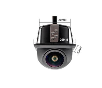 Автомобилна камера за задно виждане Широкоъгълен нощно виждане Монитор за автоматично паркиране на заден ход CCD IP67 Водоустойчив 170 градуса HD видео обектив рибешко око