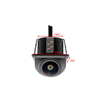 Κάμερα οπισθοπορείας αυτοκινήτου Ευρυγώνια νυχτερινή όραση Οθόνη αυτοκινήτου με όπισθεν Οθόνη στάθμευσης CCD IP67 Αδιάβροχος φακός βίντεο HD 170 μοιρών Fisheye