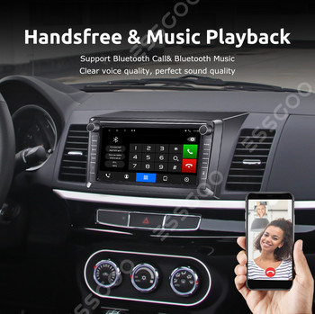 ESSGOO 2 Din Android 9 Στερεοφωνικό ραδιόφωνο αυτοκινήτου 10 ιντσών Autoradio Multimedia Player για Mitsubishi Lancer 2008-2015 Πλοήγηση GPS