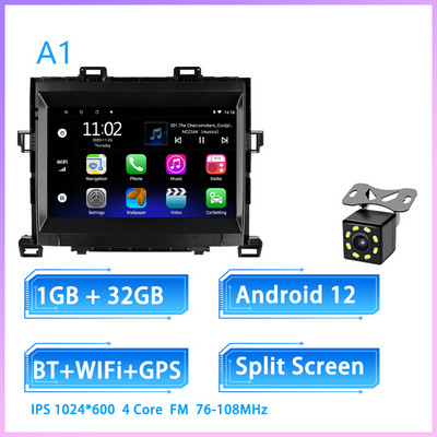 JIULUNET 8 jezgreni auto radio Android 12 za Toyotu Alphard H20 2008 - 2014 Multimedijski player Navigacija Carplay AUTO
